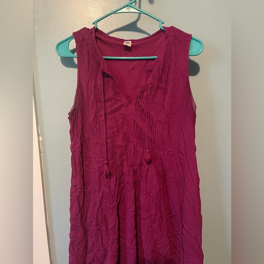 Purple old navy dress. Size large. Will probably fit more like a medium.